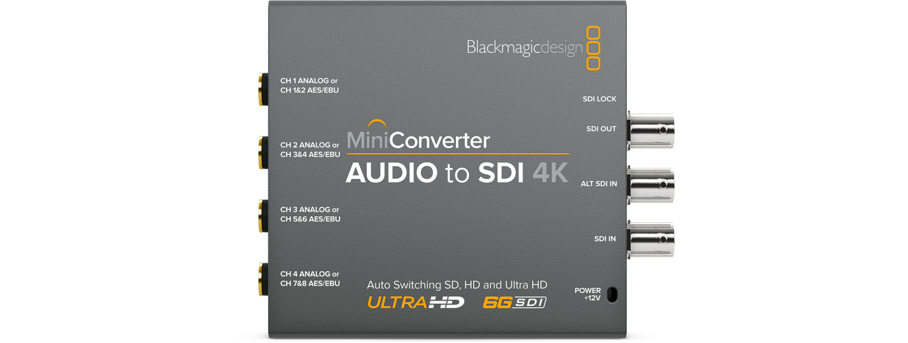 Blackmagic Mini Converter - Audio to SDI 4K