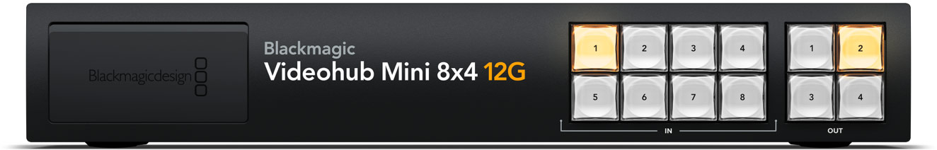 Blackmagic Videohub Mini 8x4 12G